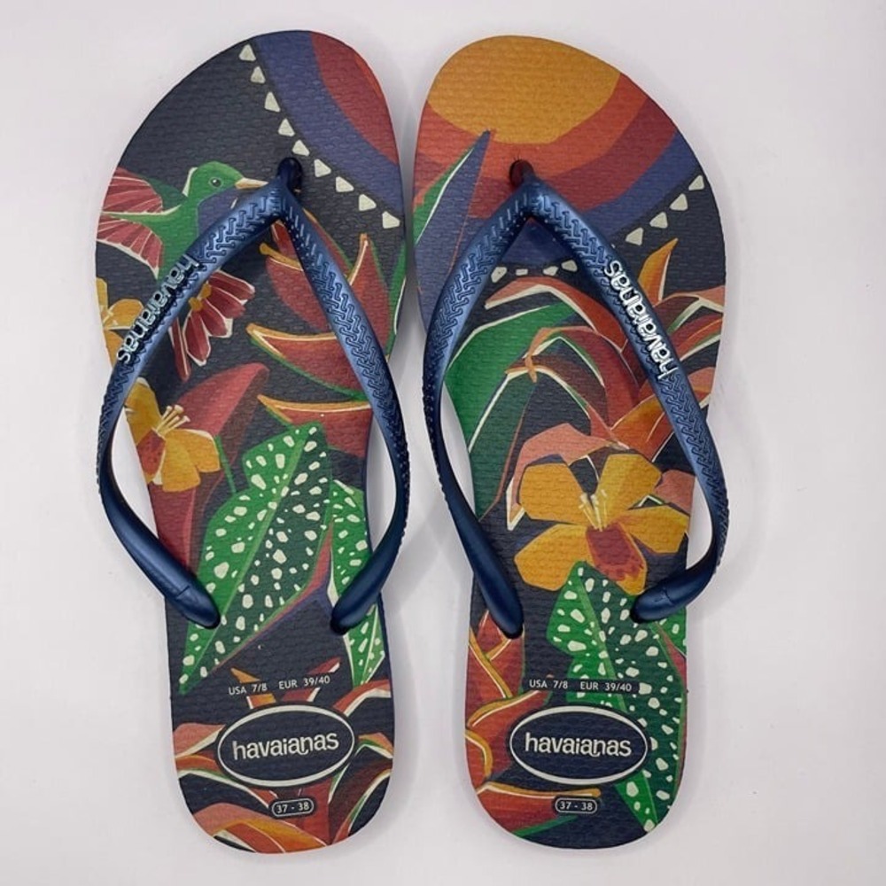 SLPR0048 |W's 7/8 | Havaianas Tropical Aviary Luxe flip flops / sandals - Picture 2 of 7